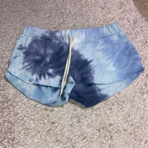 Blue Tie Dye Shorts